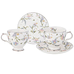 Чайный сервиз из фарфора на 2 персоны 4 предмета Tea Flower Set варинант исполнения - 1 | Loft Concept в Перми