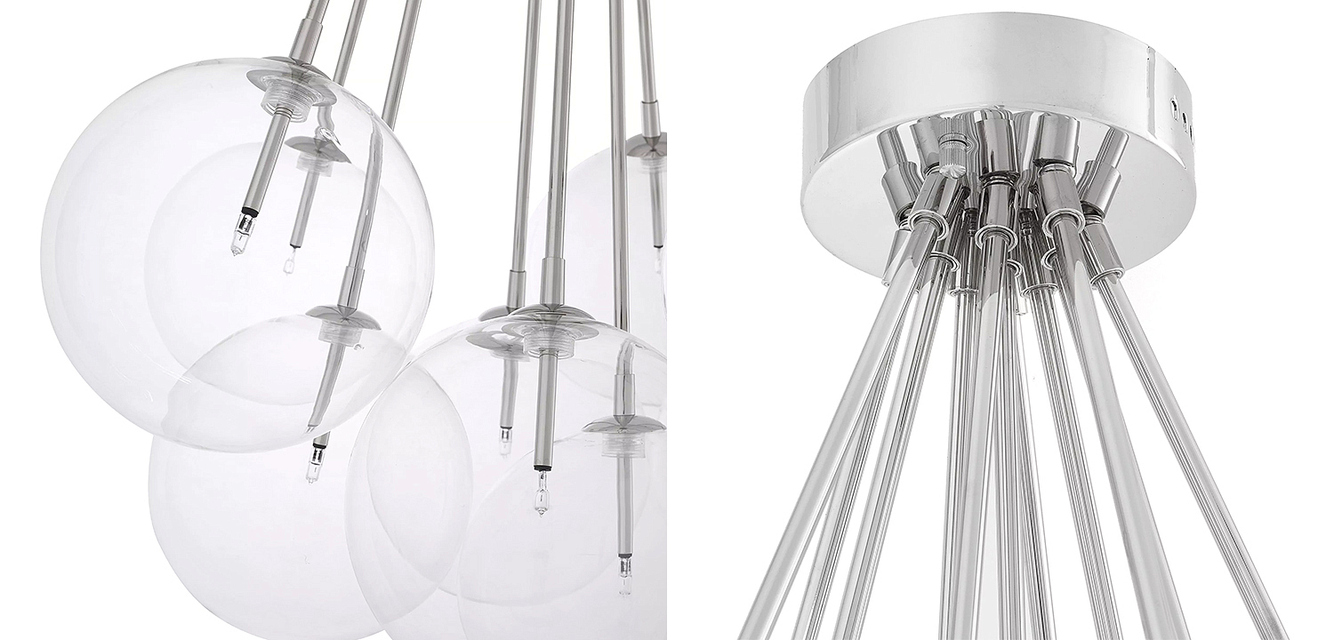 Люстра Eichholtz Ceiling Lamp Molecule Nickel Люстра Eichholtz Ceiling Lamp Molecule Nickel - Loft-Concept в Перми