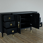 Большой Комод-буфет Elsa Dreams Black с ящиками варинант исполнения - 1 | Loft Concept в Перми