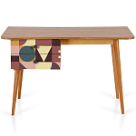 Письменный стол с принтом на ящиках Elise Desk варинант исполнения - 11 | Loft Concept в Перми