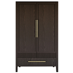 Шкаф платяной Primo с выдвижными ящиками шпон Темный орех варинант исполнения - 1 | Loft Concept в Перми