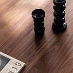 Кофейный стол овальный из дерева с 2-мя ящиками Coffee Walnut Table варинант исполнения - 6 | Loft Concept в Перми