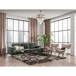 Люстра многоярусная с переплетенными металлическими элементами черного и золотого цвета и прозрачными хрустальными подвесками Empire Chandelier Crystal варинант исполнения - 12 | Loft Concept в Перми