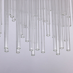 Люстра круглая с прозрачными стеклянными трубками Nembus варинант исполнения - 7 | Loft Concept в Перми