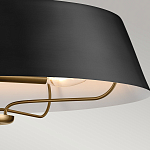 Подвесной светильник с конусовидным металлическим абажуром черного цвета Kichler варинант исполнения - 16 | Loft Concept в Перми