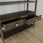 Стеллаж с двумя ящиками Elsa Dreams Walnut варинант исполнения - 3 | Loft Concept в Перми