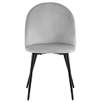 Мягкий стул в сером велюре Miruna Chair варинант исполнения - 2 | Loft Concept в Перми