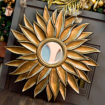 Зеркало-солнце с золотыми с лучами Rays of Peace варинант исполнения - 3 | Loft Concept в Перми