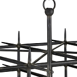 Люстра черная квадратной остроконечной формы Black Square варинант исполнения - 1 | Loft Concept в Перми