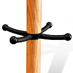 Вешалка с круглым основанием и черными металлическими крючками Industrial Metal Rust варинант исполнения - 2 | Loft Concept в Перми