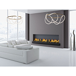 Люстра подвесная круглая золотого цвета с белыми изогнутыми световыми линиями Luke Lampco Tracer Lamp варинант исполнения - 12 | Loft Concept в Перми