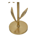 Столик с золотистым основанием в виде цветка и круглой мраморной столешницей Golden Snowdrop варинант исполнения - 4 | Loft Concept в Перми