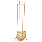 Напольная вешалка с корзиной из ротанга Trina Wicker Floor Hanger варинант исполнения - 2 | Loft Concept в Перми