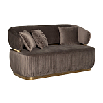 Диван двухместный коричневый Clarisse варинант исполнения - 1 | Loft Concept в Перми
