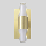 Бра с золотым основанием и прозрачным плафоном цилиндрической формы Golden Geometry варинант исполнения - 1 | Loft Concept в Перми