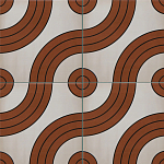 Дизайнерская плитка с узором Дорожки 2 варинант исполнения - 1 | Loft Concept в Перми