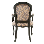 Полукресло с мягкой обивкой из льна на 4-х ножках из массива березы Gladys Armchair варинант исполнения - 2 | Loft Concept в Перми