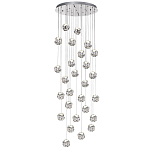 Люстра каскадня с 27-ю прозрачными шарообразными подвесами Bubbles Bocci варинант исполнения - 4 | Loft Concept в Перми