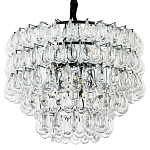 Люстра с хрустальными подвесками в виде капель Antoine Crystal Drops Chrome Chandelier 9 варинант исполнения - 1 | Loft Concept в Перми