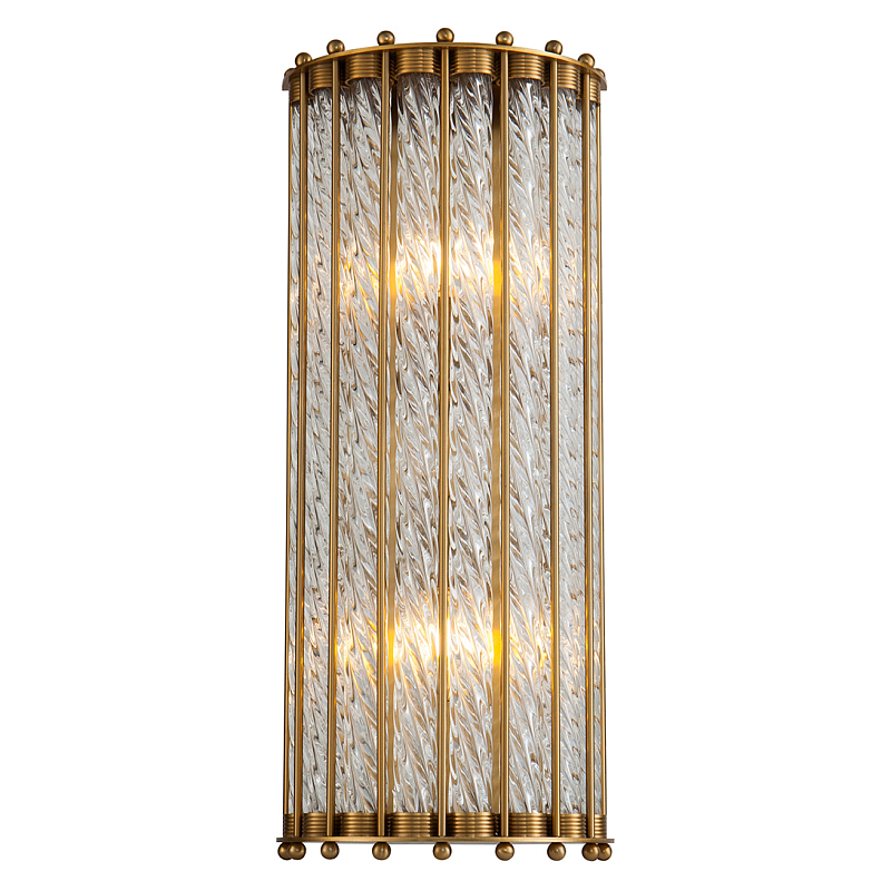 Бра Lantern Tiziano Brass Sconces Прозрачное Стекло Латунь Бра Lantern Tiziano Brass Sconces Прозрачное Стекло Латунь в Перми | Loft Concept