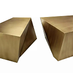 Комплект из 2-х дизайнерский журнальных столов геометрической формы Ribefyk варинант исполнения - 1 | Loft Concept в Перми