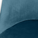 Барный стул вращающийся со спинкой Синий Велюр Vendramin Chair варинант исполнения - 4 | Loft Concept в Перми