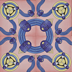 Плитка дизайнерская с узором Дива варинант исполнения - 1 | Loft Concept в Перми