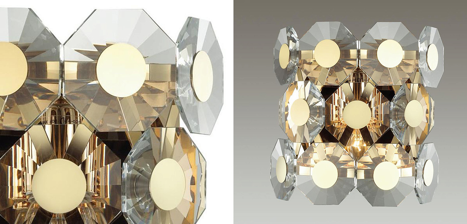 Бра Crystal Octagons Gold Бра Crystal Octagons Gold - Loft-Concept в Перми