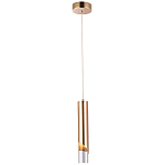 Подвесной светильник Metal Acrylic Tube Gold Hanging Lamp варинант исполнения - 2 | Loft Concept в Перми