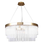 Люстра подвесная со стеклянными подвесками в виде перекрученных трубочек Nembus варинант исполнения - 1 | Loft Concept в Перми