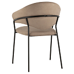 Коричневый стул с обивкой из искусственной замши Alexis варинант исполнения - 5 | Loft Concept в Перми