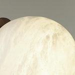 Настенно-потолочный светильник с плафоном в форме шара из алебастра Cryptocrystalline Stone варинант исполнения - 6 | Loft Concept в Перми