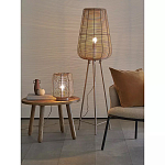 Торшер с плетеным металлическим плафоном Wicker Iron Lamp варинант исполнения - 4 | Loft Concept в Перми