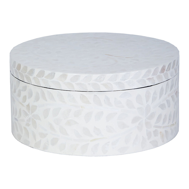 Шкатулка Esmee Bone Inlay Белый Шкатулка Esmee Bone Inlay Белый в Перми | Loft Concept
