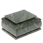 Шкатулка с зеркалом из натурального камня змеевик Stone Casket варинант исполнения - 1 | Loft Concept в Перми