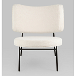 Мини-кресло District Lounge букле белый варинант исполнения - 4 | Loft Concept в Перми