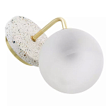 Бра с белым матовым плафоном в форме шара Round White Matte Lampshade варинант исполнения - 3 | Loft Concept в Перми