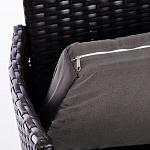 Обеденный комплект из искуственного ротанга Vintara черный варинант исполнения - 4 | Loft Concept в Перми