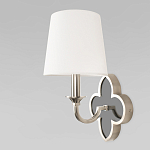 Бра с белым текстильным абажуром и фигурным основанием с зеркальной вставкой Vitorino варинант исполнения - 20 | Loft Concept в Перми