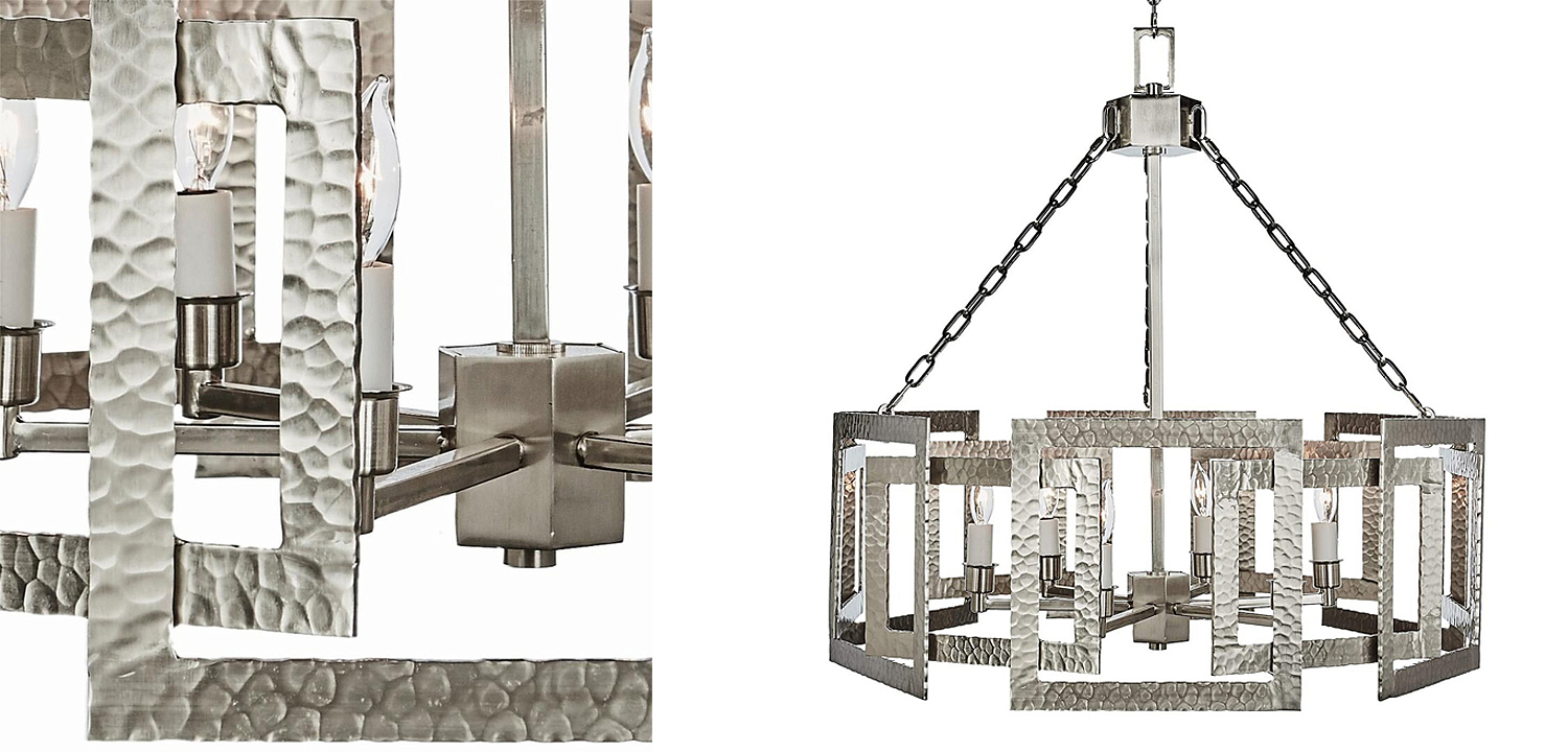 Люстра Textured Cage Pendant Lamp Silver Chandelier Люстра Textured Cage Pendant Lamp Silver Chandelier - Loft-Concept в Перми