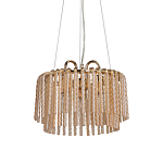 Люстра с подвесными рифлеными стеклянными трубками Nembus варинант исполнения - 1 | Loft Concept в Перми