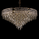 Люстра с каскадом из прозрачного хрусталя Constant Sparks варинант исполнения - 11 | Loft Concept в Перми