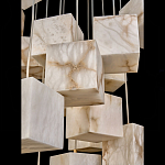 Люстра подвесная с квадратными плафонами из натурального камня Glowing Spheres варинант исполнения - 4 | Loft Concept в Перми