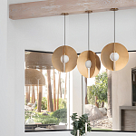 Подвесной светильник в форме золотых дисков Minimalist Lighting Fixture варинант исполнения - 4 | Loft Concept в Перми