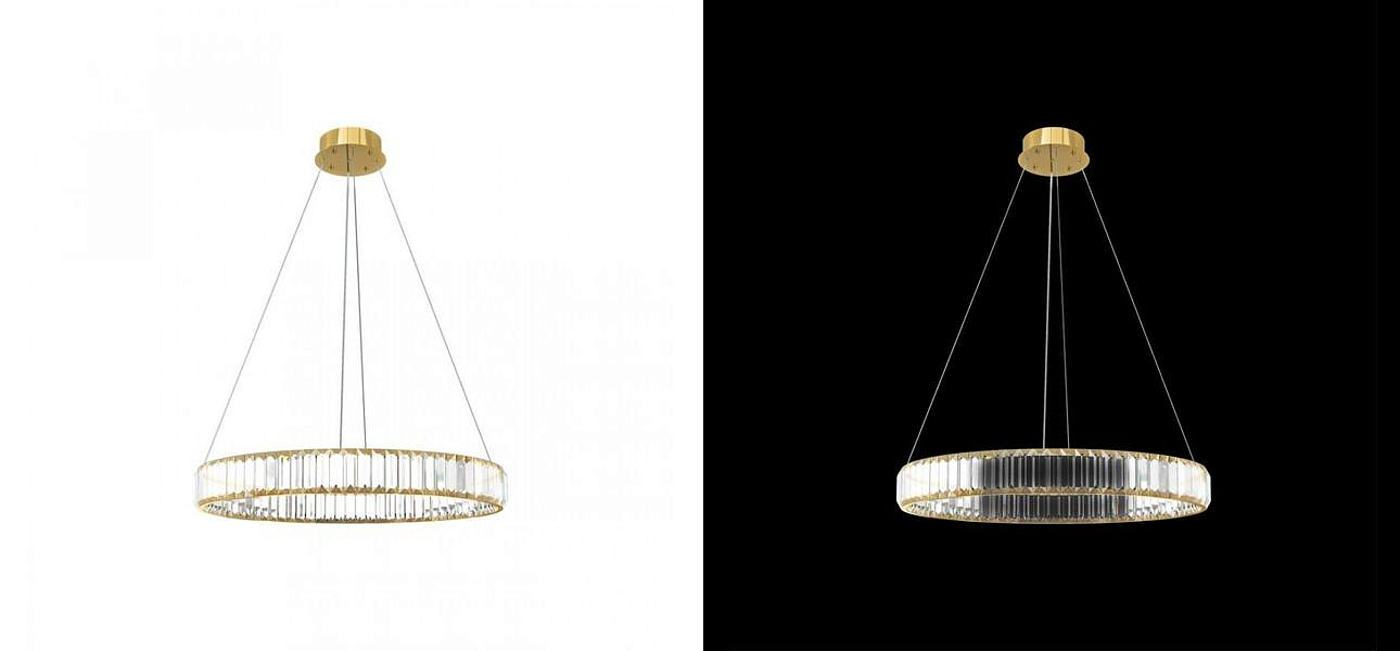 Люстра Crystal Ring Gold диаметр 60 Люстра Crystal Ring Gold диаметр 60 - Loft-Concept в Перми