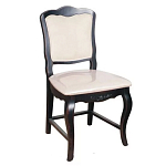 Стул из массива березы с мягким сиденьем без подлокотников в стиле прованс Vintage варинант исполнения - 1 | Loft Concept в Перми