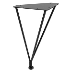 Стол журнальный c коричневой круглой столешницей на четырех металлических ножках Charm Coffee Table варинант исполнения - 3 | Loft Concept в Перми