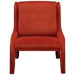 Дизайнерское кресло оранжевое в мягкой велюровой обивке Granger Armchair Orange варинант исполнения - 3 | Loft Concept в Перми