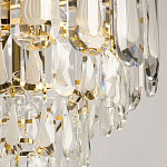 Люстра многоярусная с овальными прозрачными подвесками 36 см Harmonica варинант исполнения - 4 | Loft Concept в Перми