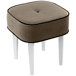 Квадратный мягкий пуф на белых ножках Winton Pouf Square варинант исполнения - 3 | Loft Concept в Перми
